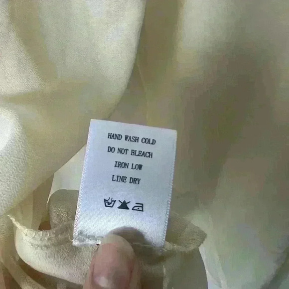 Lush Women’s Sheer White Cream Blouse Boho Timeless Sheer Bejeweled Collar Small - Picture 11 of 11